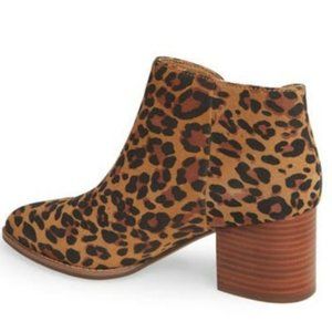 NWOT Seychelles Chaparral Leopard Print Sueded Ankle Bootie 8.5